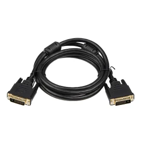 DVI monitorkabel 2m, DualLink, svart