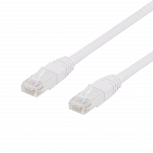 Deltaco UTP Cat.6 patchkabel 25m, vit