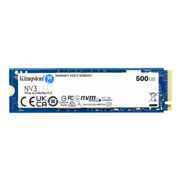 Kingston NV3 500GB PCIe 4.0 NVMe M.2 SSD