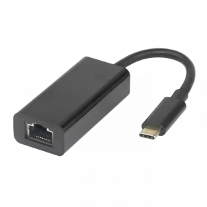 Nätverksadapter USB 3.1 Typ C hane -> RJ-45, 1GbE svart
