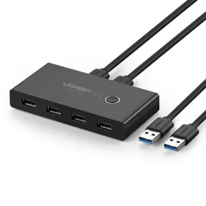Ugreen USB switch 4-Port USB 3.0 till 2 datorer.