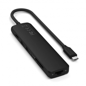Satechi 7-i-1 Slim Multiport docking (svart)